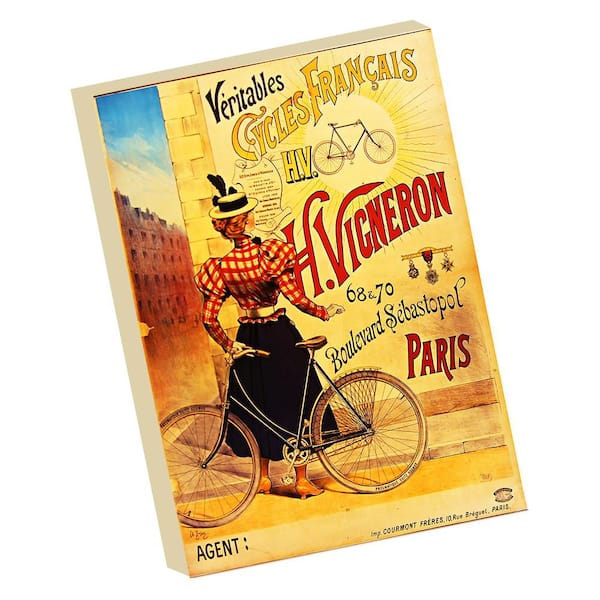 VENICE BEACH Collections Veritables Cycles Français Vigneron-Vintage French Cycling Poster, Grotto Studios Unframed Print 24 in. x 18 in.