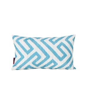 Outdoor Modern Water Resistant Rectangular Throw Pillow, Striped Patterned, Easy to Customize Your Porch, Deck, Patio