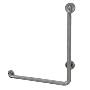 L-Shaped 24 in. x 1-1/4 in. Grab Bar in Mirror