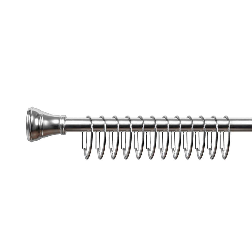 Chrome Rustproof Zinc Shower Curtain Rings Set of 12