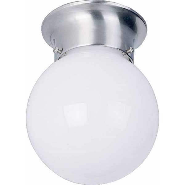 1-Light Brushed Nickel Flushmount