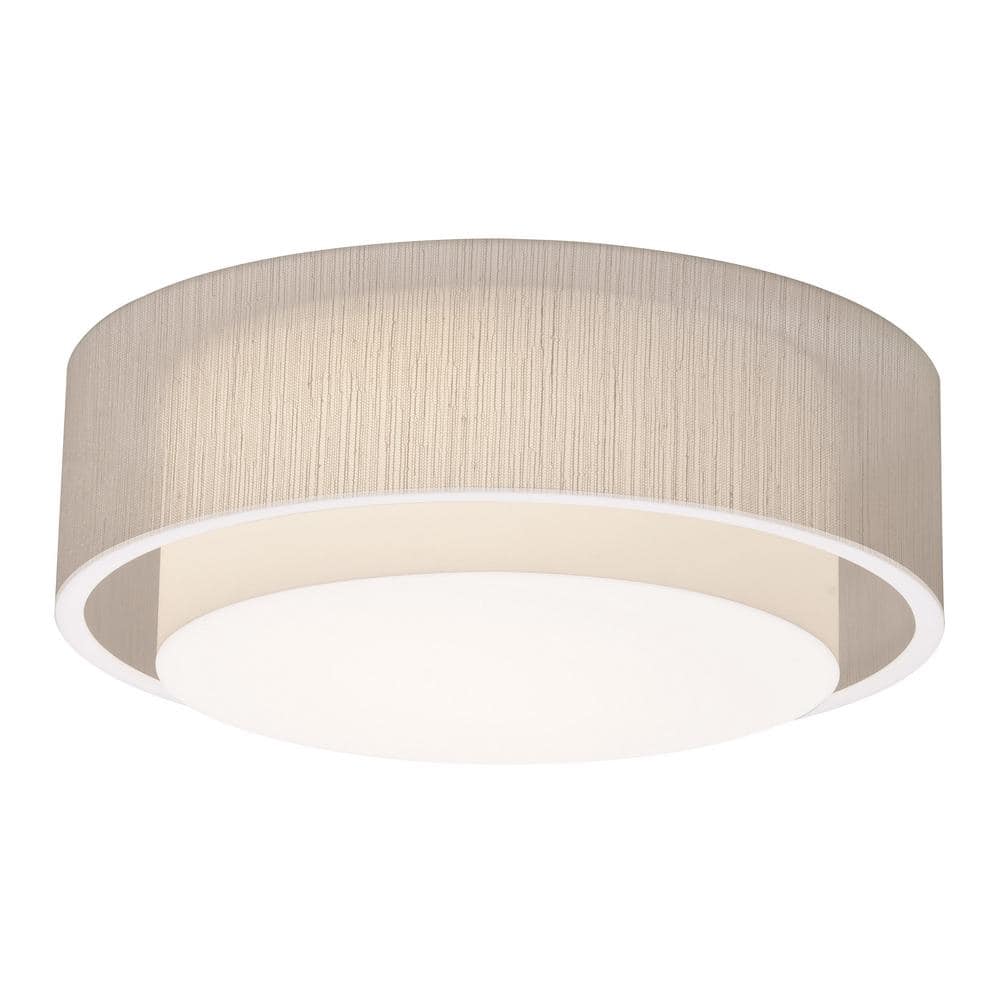 Sanibel 42-Watt White Integrated LED Flushmount with Jute Shade price history on PriceWatchPro