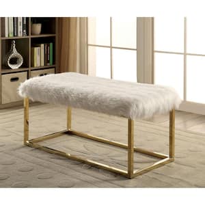 Archdale White Bench (19.75 in. H x 40 in. W x 19 in. D)