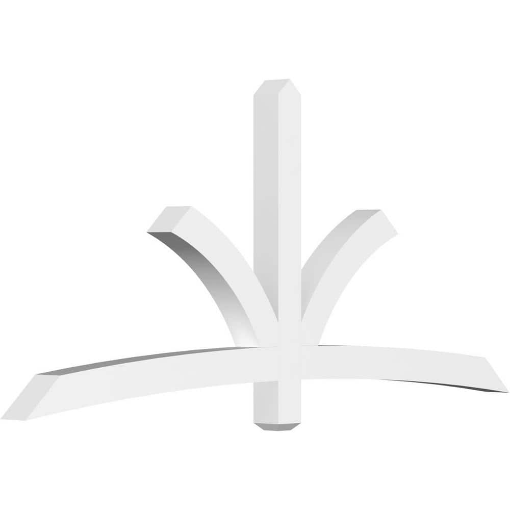 84 in. W x 38 1/2 in. H x 4 in. D x 4 in. F, 11/12 Pitch, Davenport Signature Urethane Gable Bracket, Primed Tan price history on PriceWatchPro