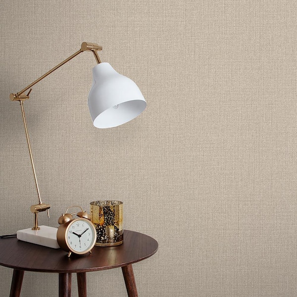 Linen Beige Removable Wallpaper Sample