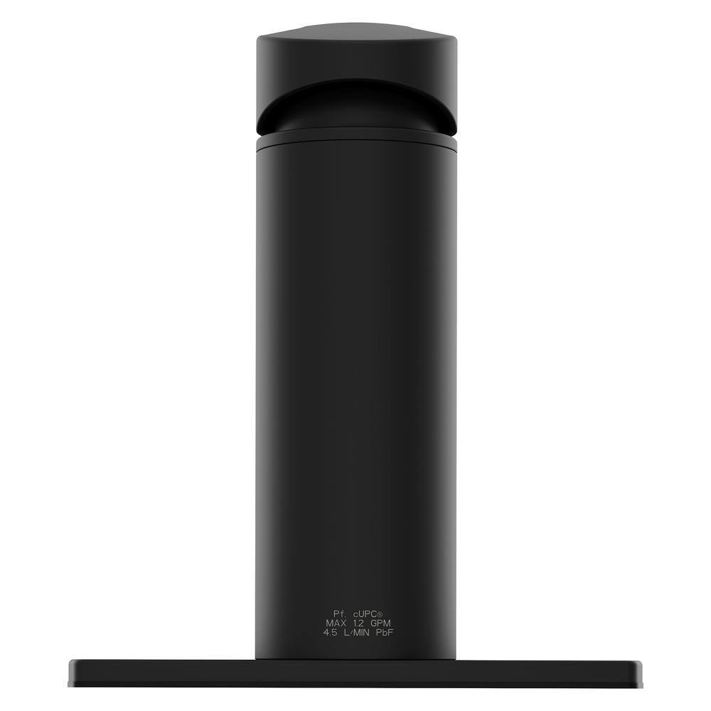 Matte Black Single Handle Ceramic Disc Bathroom Faucet