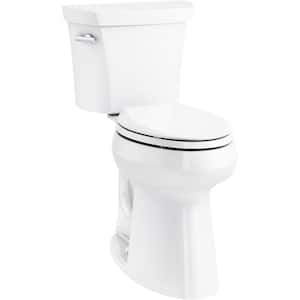 Extra Tall Highline 2-piece 1.28 GPF Elongated Toilet in White (2.5" higher than Comfort Height) (Seat Not Included)