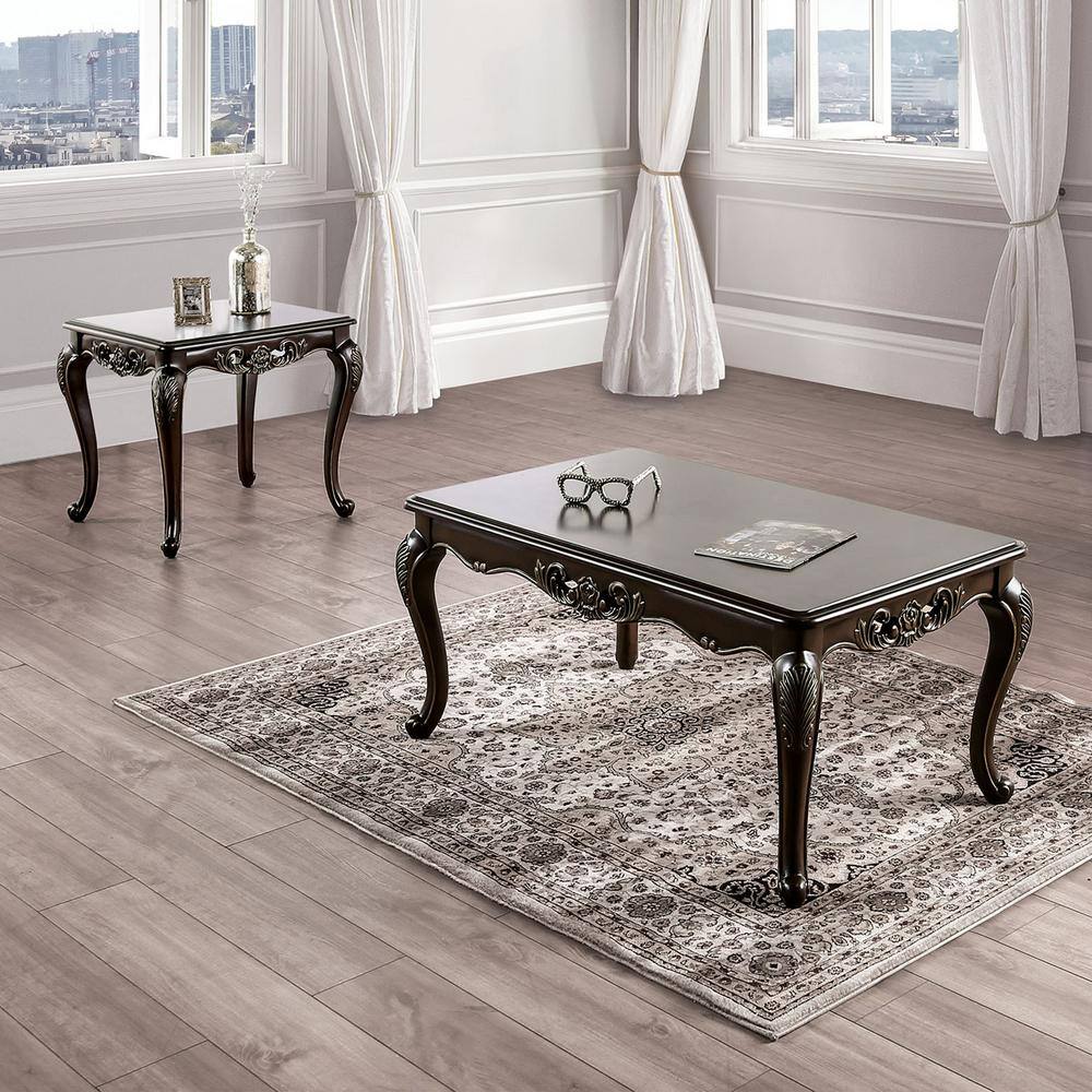 Jayce 27.75 in. Dark Cherry Rectangle Wood End Table price history on PriceWatchPro