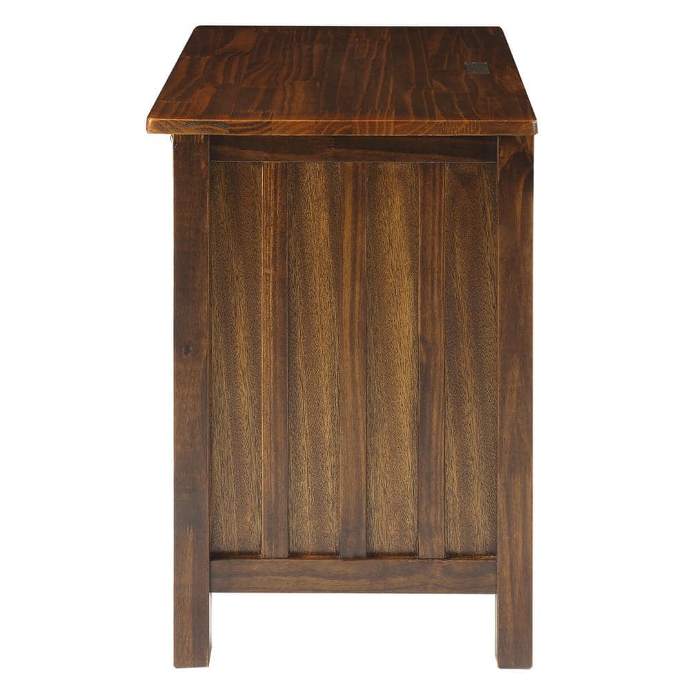 Warm Brown Vanderbilt Nightstand with Built-in USB Port