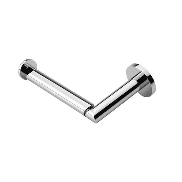 Ginger Sine Single Post Toilet Paper Holder in Polished Chrome