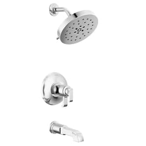 Tetra TempAssure 1-Handle Wall-Mount Tub and Shower Trim Kit in Lumicoat Chrome (Valve Not Included)