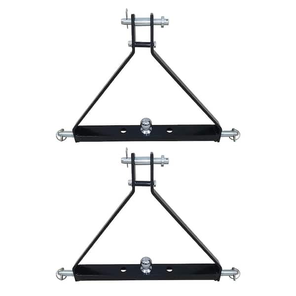 Field Tuff 3 Point Triangle Frame Lawn Tractor Trailer Hitch (2 Pack)