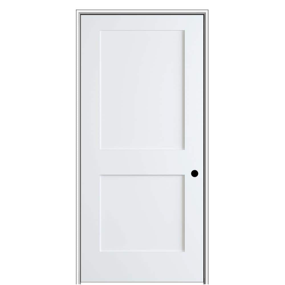 MMI Door Shaker Flat Panel 36 in. x 80 in. Left Hand Solid Core Primed ...