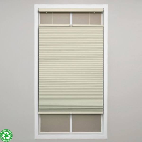 Eclipse Alabaster Cordless Blackout Polyester Top Down Bottom Up Cellular Shades - 21 in. W x 64 in. L