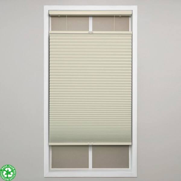 Eclipse Alabaster Cordless Blackout Polyester Top Down Bottom Up Cellular Shades - 19.5 in. W x 72 in. L