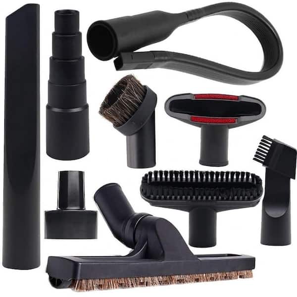 Vacuum Attachments Kit for Shop Vac Universal Cleaning Accessories with 2 1/2 to 1 1/4 Adapter 9 Pcs Pack