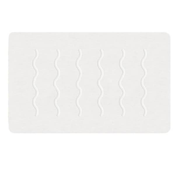 32in x 20in Stone Bath Mat, Quick Drying Absorbing, Non-Slip Diatomite Shower Mat, White Grey