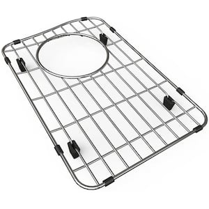 Quartz 9.625 in. x 14.625 in. Bottom Grid for Kitchen Sink in Stainless Steel