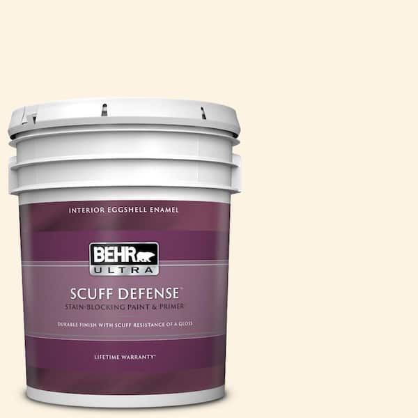 BEHR ULTRA 5 gal. #ECC-49-2 Historic Cream Extra Durable Eggshell Enamel Interior Paint & Primer