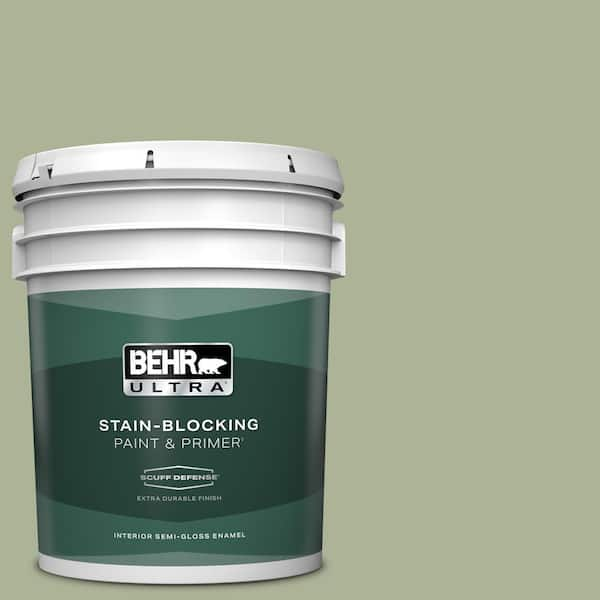 BEHR ULTRA 5 gal. Home Decorators Collection #HDC-CT-28 Cottage Hill Extra Durable Semi-Gloss Enamel Interior Paint & Primer