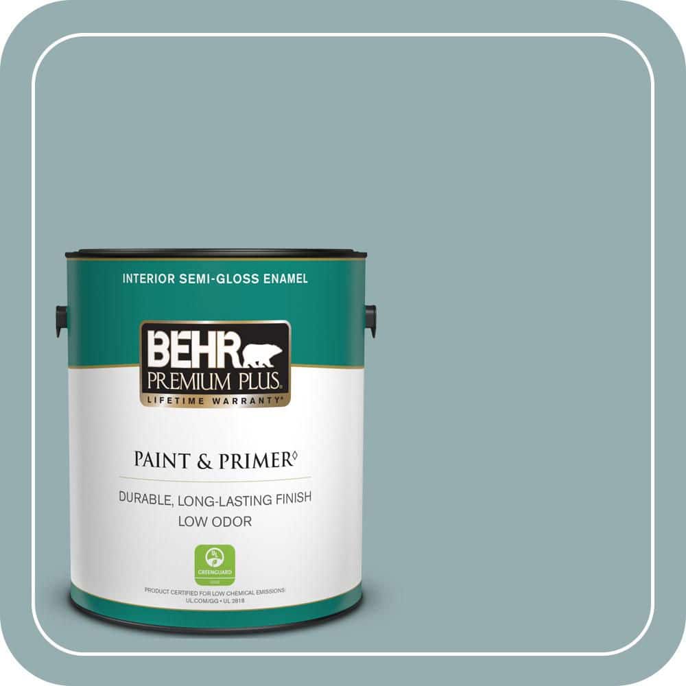 1 gal. #ICC-66 Quiet Moment Semi-Gloss Enamel Low Odor Interior Paint & Primer price history on PriceWatchPro
