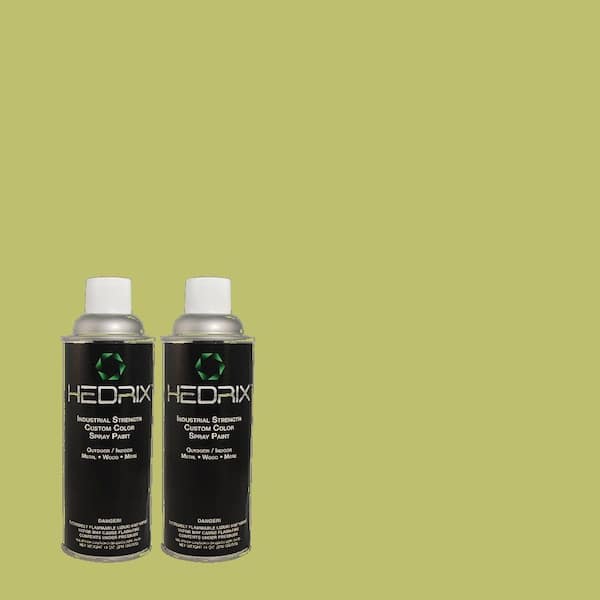 Hedrix 11 oz. Match of PPH-56 Lime Lollipop Low Lustre Custom Spray Paint (2-Pack)