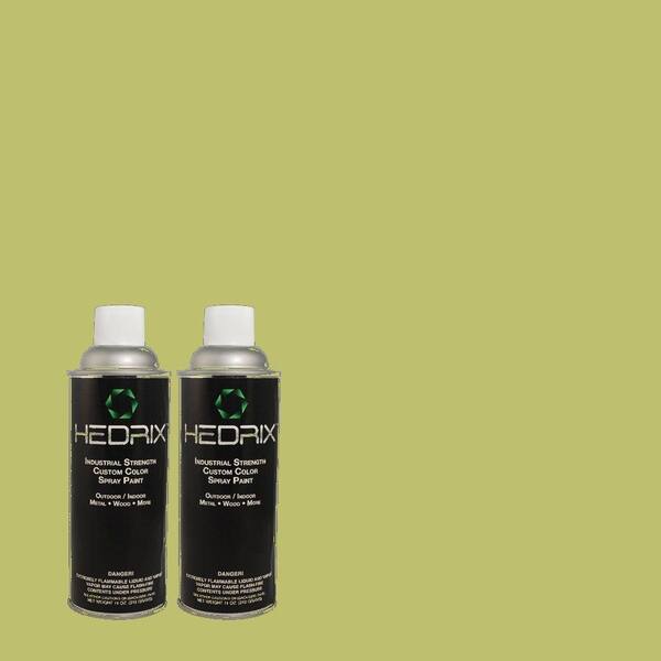 Hedrix 11 oz. Match of PPH-56 Lime Lollipop Semi-Gloss Custom Spray Paint (2-Pack)