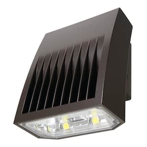 Crosstour Carbon Bronze Outdoor Integrated LED Wall Pack and Area Security Light at 2135 Lumens with Full Cutoff Lens