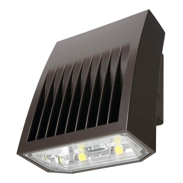 Lumark Crosstour Carbon Bronze Outdoor Integrated LED Wall Pack and Area Security Light at 2135 Lumens with Full Cutoff Lens