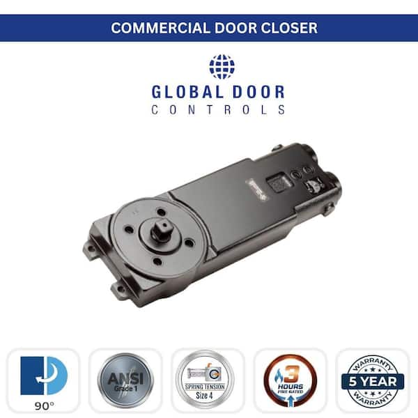 Duronodic Grade 1 Overhead Concealed Heavy-Duty Door Closer with 105° Swing Radius - Size 4