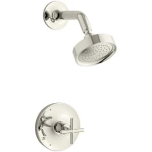 Purist 1-Spray 6.5 in. Single Wall Mount Fixed Shower Head in Polished Nickel
