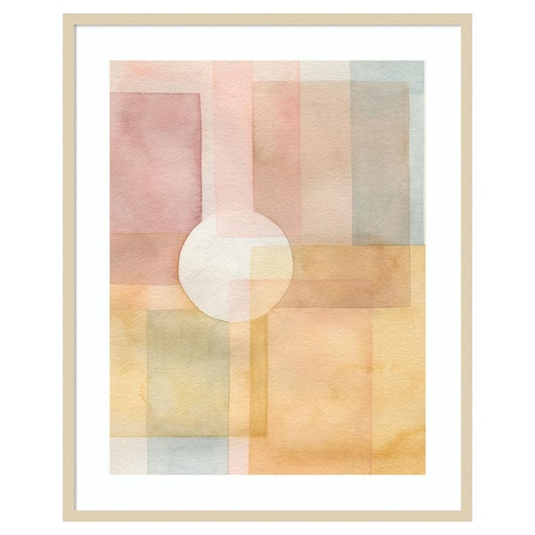 Amanti Art Glow And Peep I by Grace Popp 33 in. W x 41 in. H. Wood Framed Wall Art Print Framed in Brown