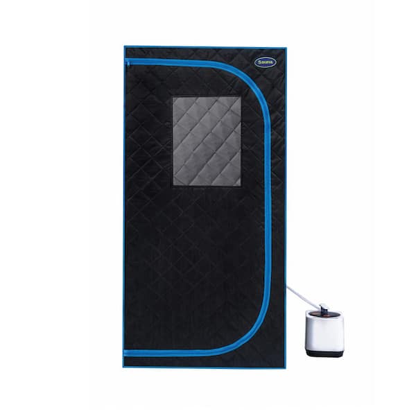 Moray 1-Person Full Size Portable Indoor Far Infrared Steam Sauna Tent with Steam Generator and Foldable Chair