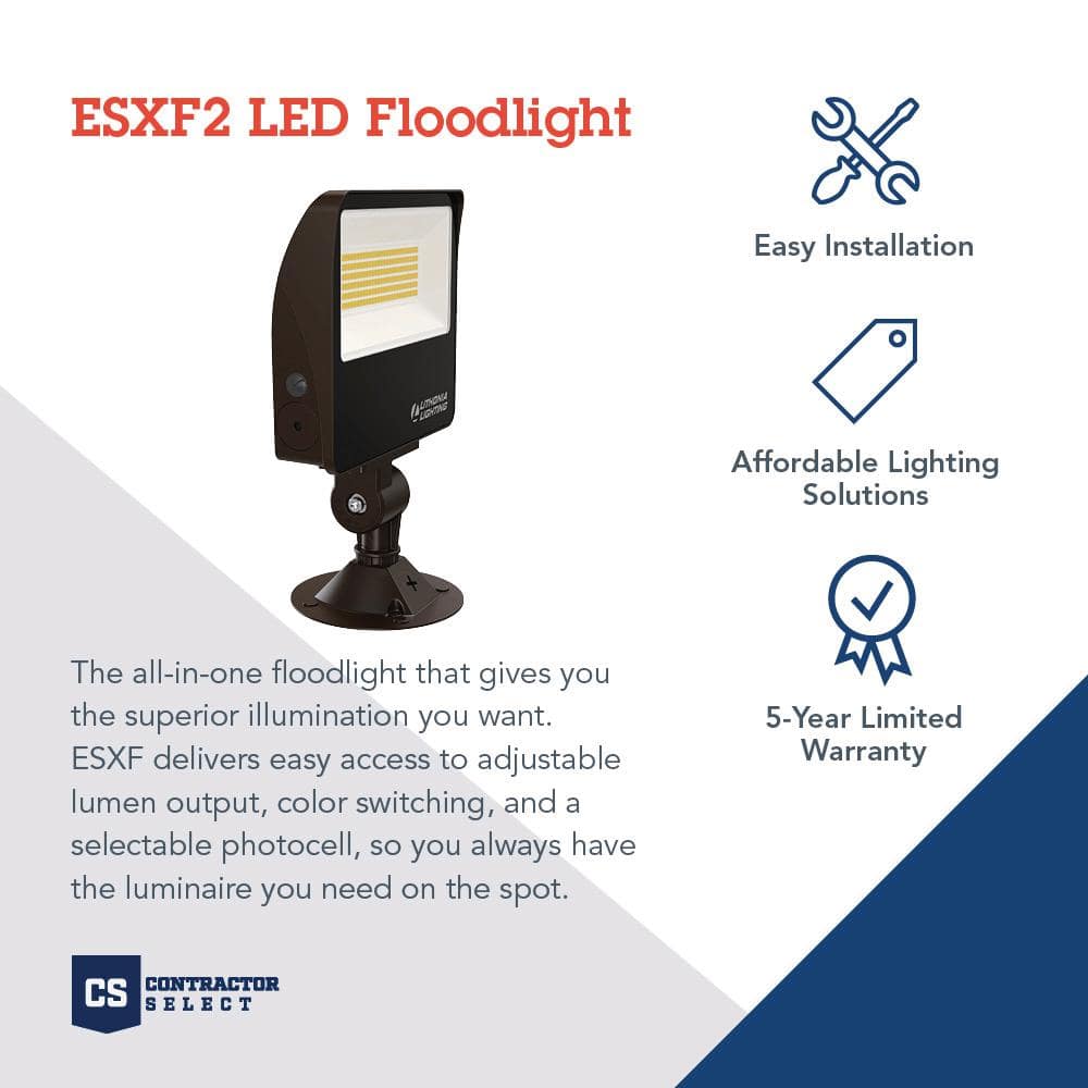 Bronze Adjustable LED Security Flood Light