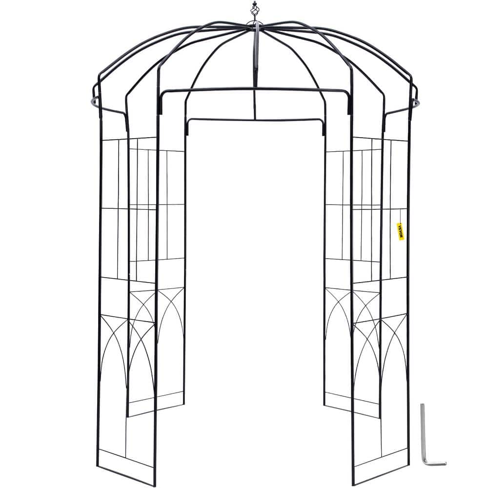 VEVOR Birdcage Shape Gazebo 96 in. H x 62.4 in. W Heavy Duty Wrought