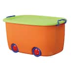 Basicwise QI003221 Stackable Toy Storage Box with Wheels 