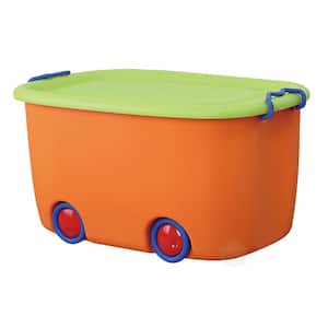 Orange and Green Mobile Toy Box