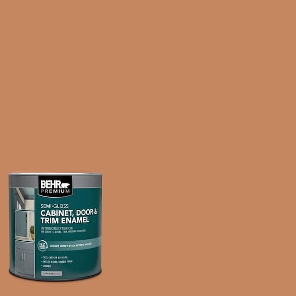 1 qt. #PFC-17 Rusty Orange Semi-Gloss Enamel Interior/Exterior Cabinet, Door & Trim Paint