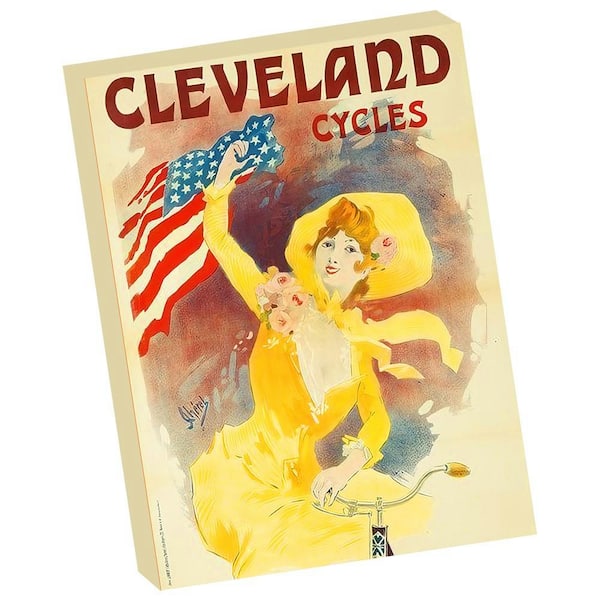 VENICE BEACH Collections Affiche Cycles Cleveland Vintage Bicycle Advertising Poster by Grotto Studios Unframed Graphic Print 24 in. x 18 in.