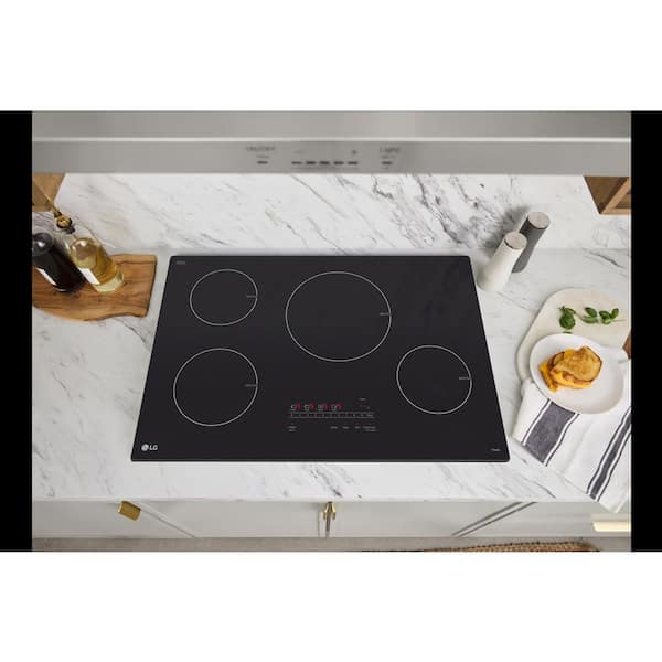 LG 30 in. 4 Burner Element Induction Cooktop in Black with Power ...