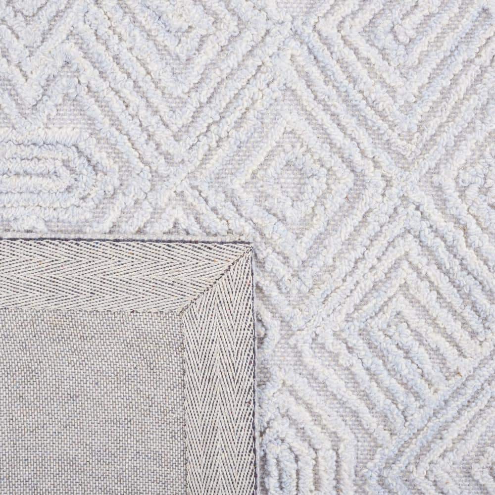 Hand-Tufted Elegance Wool Area Rug 8' x 10' - Gray