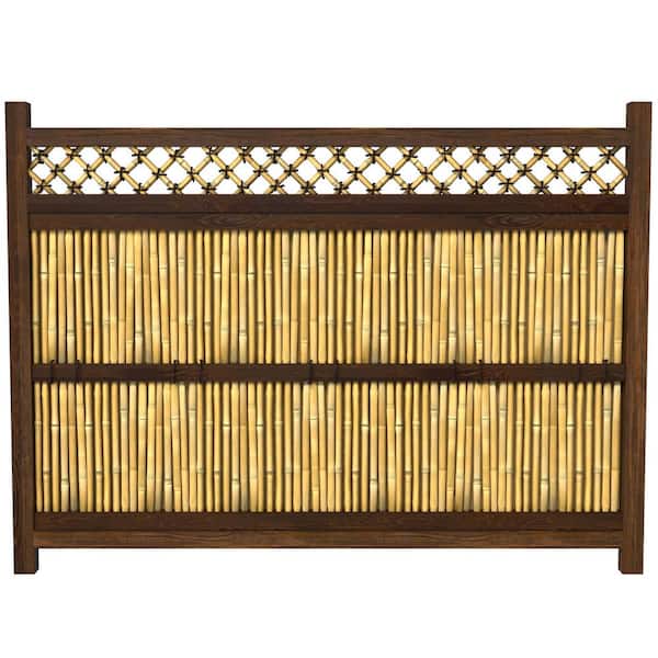 47 in. Bamboo Garden Fence