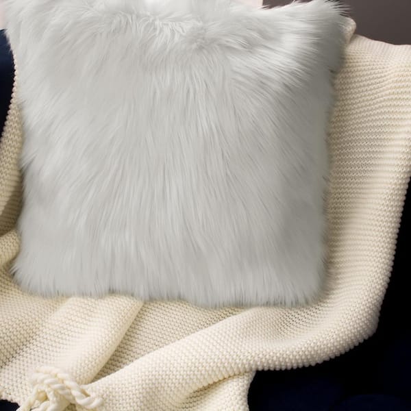 furry couch pillows