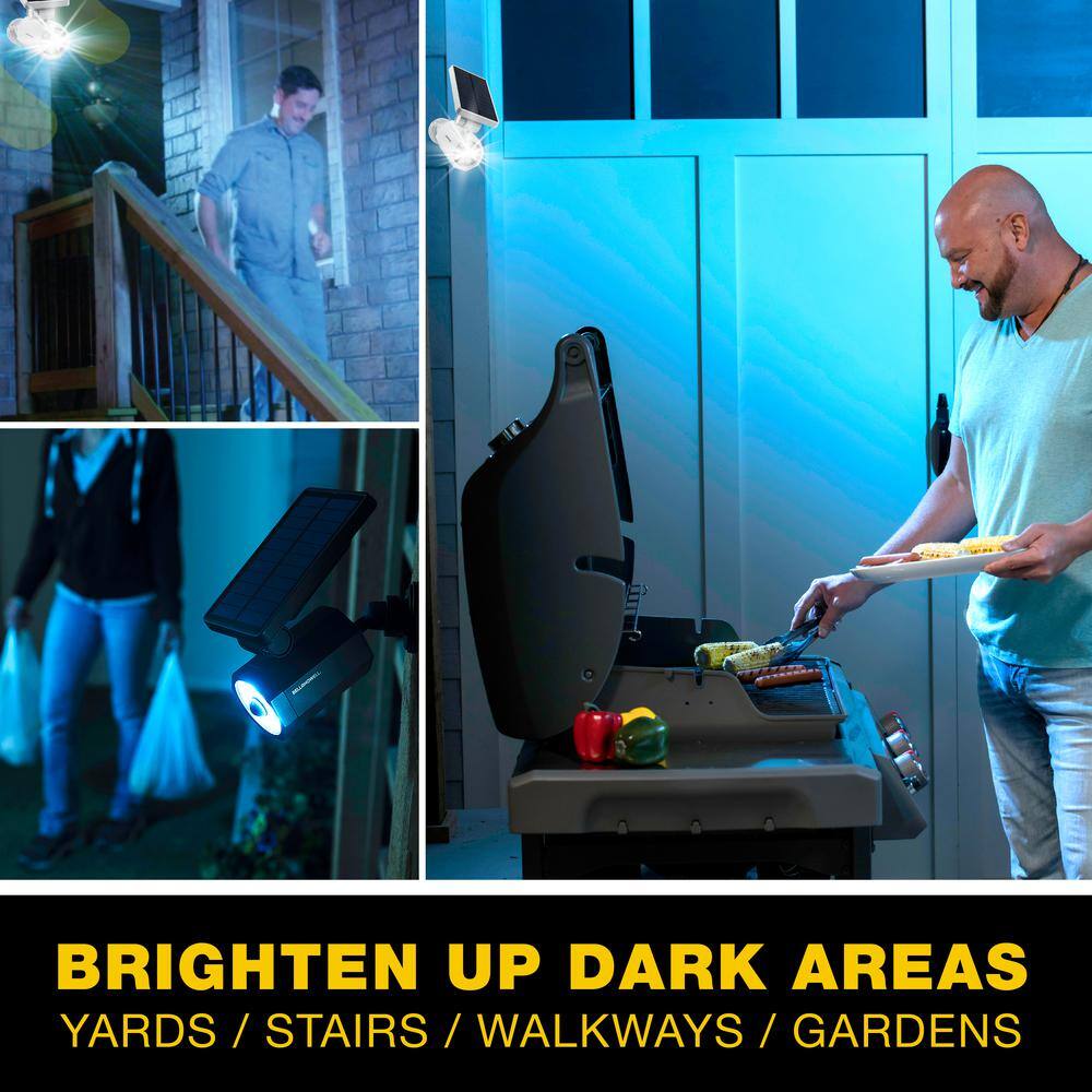 White Solar Motion Sensor LED Security Floodlight