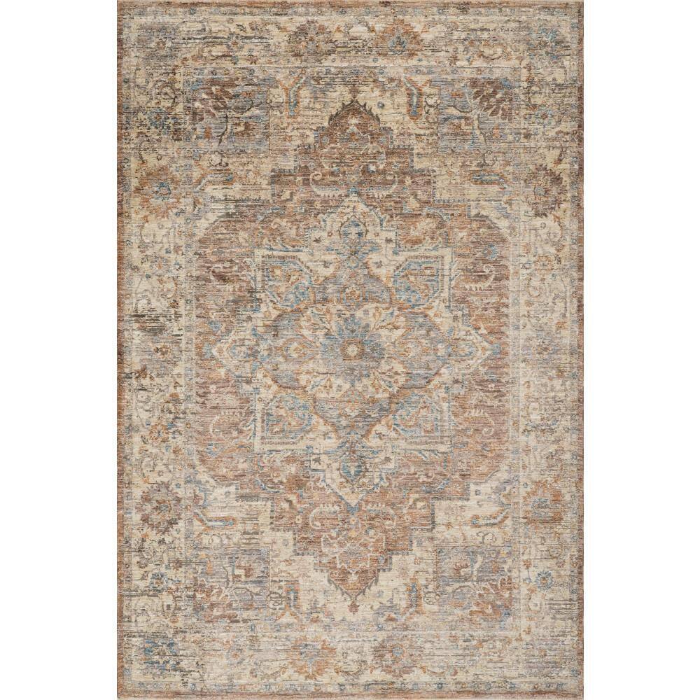 5 ft. x 8 ft. Brown Meilin Traditional Vintage Floral Indoor Area Rug price history on PriceWatchPro