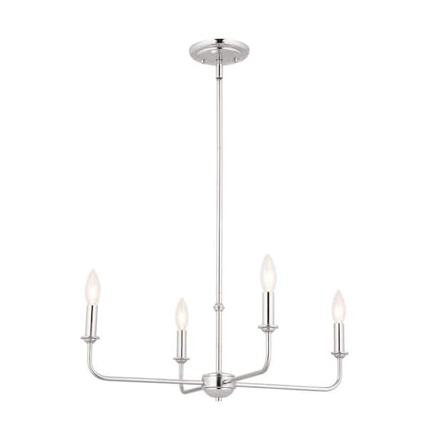 Kichler Pallas 4-Light Polished Nickel Traditional Chandelier