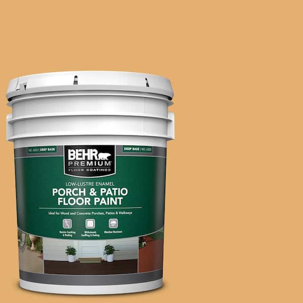 5 gal. #M260-5 Mac N Cheese Low-Lustre Enamel Interior/Exterior Porch and Patio Floor Paint