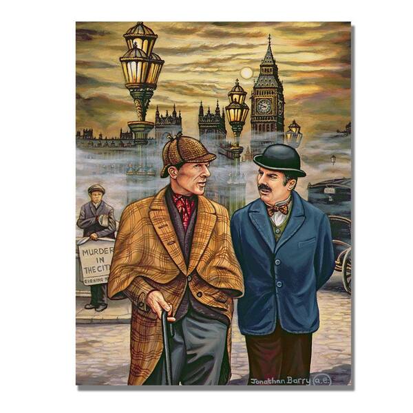 Trademark Fine Art 24 in. x 32 in. Holmes Explains the Facts, 2010 Canvas Art-DISCONTINUED
