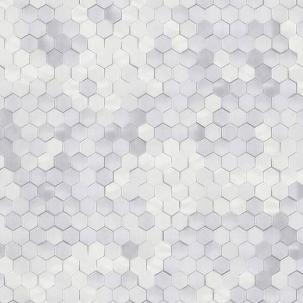 Walls Republic Shimmering Hexagons Paper Strippable Wallpaper (Covers 57 sq. ft.)