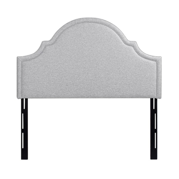 Jennifer Taylor Catherine Queen Upholstered Headboard Type in Light Gray